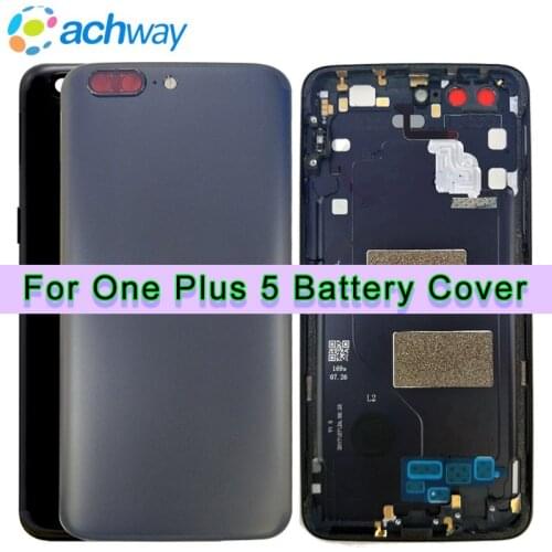 Oneplus A5000 5 Back Battery Cover Oneplus5 Rear Door Case One Plus 5 Housing+Side Button+Sim Tray For Oneplus 5 Battery Cover