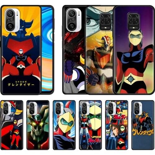 UFO Robot Goldorak Case for Xiaomi Redmi Note 9S 9 8 Pro 10 8T 7 9C 9A 7A Black Soft Mobile Phone Cover 8A 6A Shell