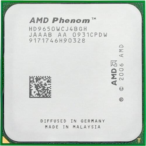 AMD Phenom X4 9650 CPU 2.3GHz 95W Quad Core Socket AM2