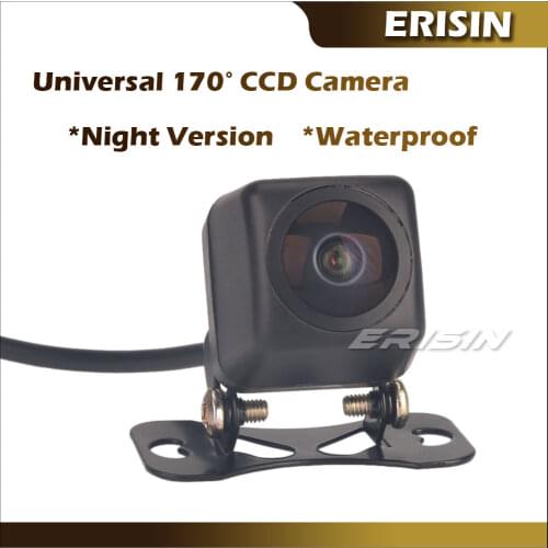 Erisin ES585 Universal 170° HD After-Market CCD Reversing Rear View Back up Camera Waterproof Night Version