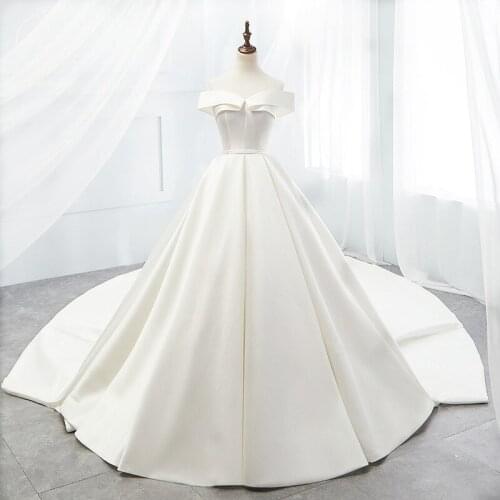 HEULORIA Satin Wedding Dresses