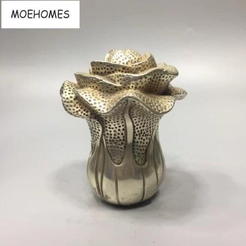 MOEHOMES tibet fane silver Ancient Chinese Feng Shui fortune mascot, Chinese cabbage statue home decoration metal crfts
