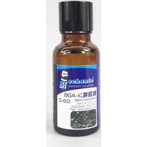 Newest MECHANIC 20ml Super strong special BGA-IC CPU Adhesive Glue Removing for iPhone Sumsung xiaomi cell phone repair