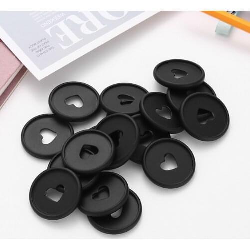35MM Mushroom Heart Binder Ring Loose-leaf Button Discs Matte Binding Buckle DIY Scrapbook Binder 360 Degree School Supplies