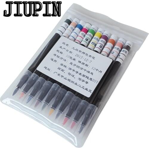 10pcs/set Edible ink Pen brush Food Color Pen For Drawing Biscuits Cake Decorating