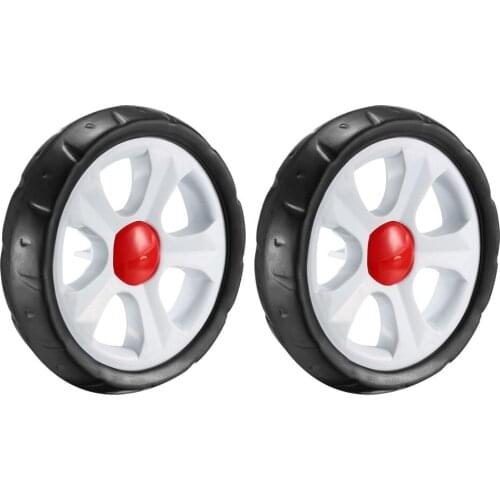 Uxcell Plastic Swivel Pulley Wheel 159mm/6.26inch Dia Single Wheel 8mm Mounting Hole Dia , 2pcs