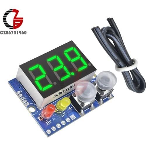 DC 0-100V LED Digital Voltmeter Buzzer Alarm Battery Indicator 5V 12V 24V Voltage Meter Tester Power Supply Over Charge Monitor