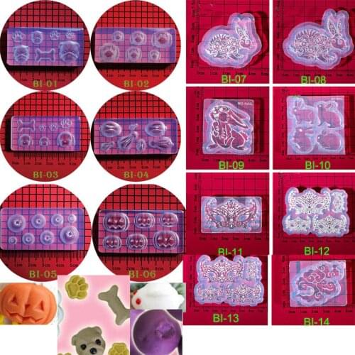 NEW Cartoon rabbit dog Liquid silicone mold DIY resin jewelry pendant necklace pendant lanugo mold resin molds for jewelry