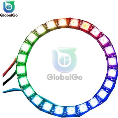 RGB LED Ring Lights Lamp WS2812 5050 RGB LED Ring Lamp Light with Integrated Drivers 24 Bit RGB LED for Arduino