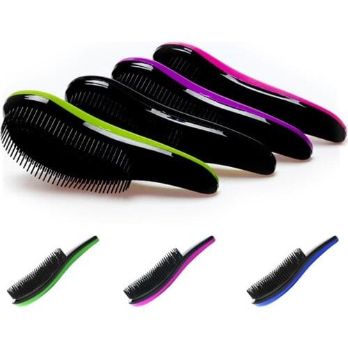6 Colors Antistatic Handle Hair Brush Head Scalp Massage Comb Salon Styling Tool Hair Brush Head Massager For Salon Styling Comb