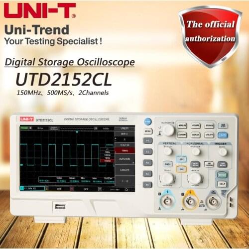 UNI-T UTD2072CL/2152CL Digital Storage Oscilloscope; automotive electronics/R&D maintenance waveform tester