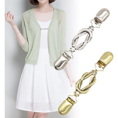 Sweater Shawl Blouse Collar Scarf Clasp Brooch Pin Vintage Cardigan Duck Clip Pin For Women Clothing Jewelry Accessories