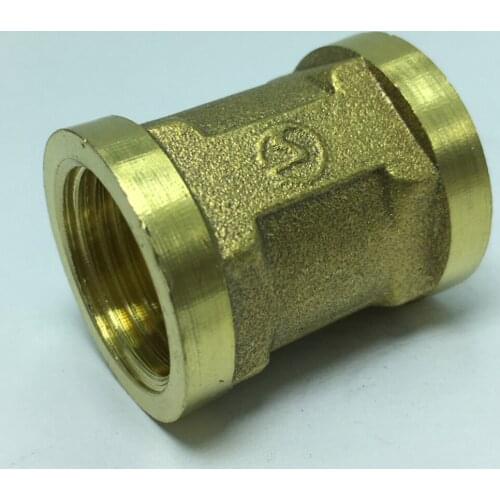 1 Pc G1/2" Female X G1/2" Female Brass Connector Pipe Fitting