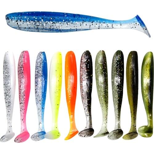 1pcs/lot Wobbler Fishing Lure 6cm/7cm/9cm Easy Shiner Jig Swimbait Artificial Double Color Silicone Soft Bait Carp Bass Lure
