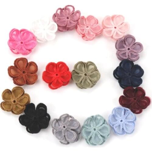 10pcs Beautiful Lace Flower Applique Trim Embroidered Lace Patches For Handmade Garment Accessories Decoration Sewing DIY 35mm