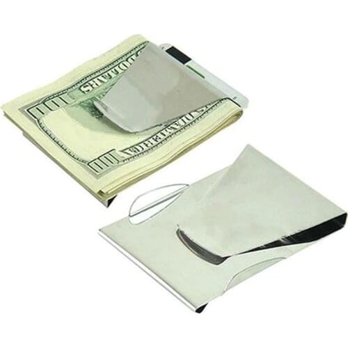 2020 SANWOOD soild color Stainless Steel ID Credit Wallet Double Sided Change carteira metal metal free shipping