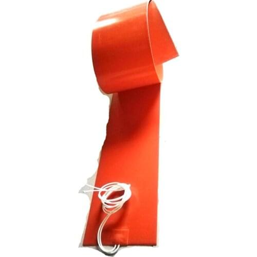 230V 600W 150*2000*1.5mm silicone band heater for machine 1000mm lead wire