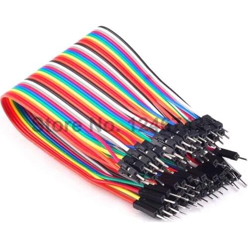 40Pin in Row Dupont Cable 20CM 2.54mm 1Pin 1P-1P Male To Male Jumper Wire For Arduino