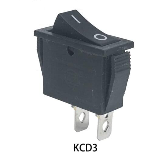 5 pcs/lot KCD3 30*13 2 Pin 250V 15A Boat Switch Bouton Poussoir Metal Interrupteur Micro Switch