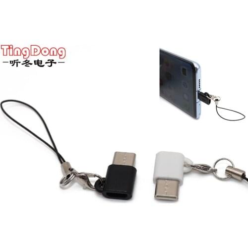 TingDong Micro USB Female to Type C Male Adapter for Letv for Xiaomi Mi 5X for Oneplus for Samsung S8 Plus