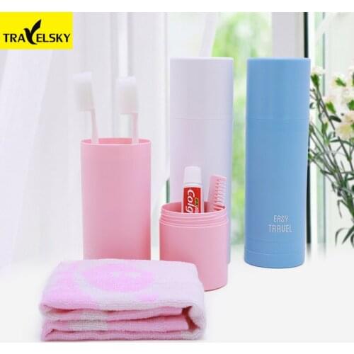 2017 Travel Set Wash Cups Portable Storage Box Toothbrush Cup Tumbler Men And Women Travel Wash Gargle Cup Free shipping caneca