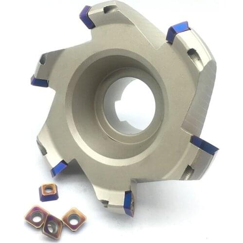 SEKT1204 10pcs+1pcs KM12 160-40-6T Milling Cutter carbide Insert Face Mill Shoulder Cutter For Milling Machine