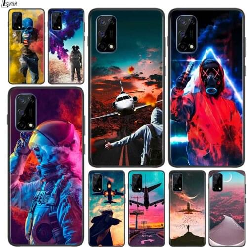 Cool Graffiti for OPPO Realme V15 X5 X3 X50 X7 X2 C17 C11 C3 C2 7 7i 6 6S 6i 5 Narzo 20 Pro Black Phone Case