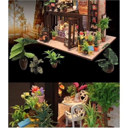 Doll House DIY Miniature Dollhouse Kit Model Wooden Toy Furnitures Kids Toys