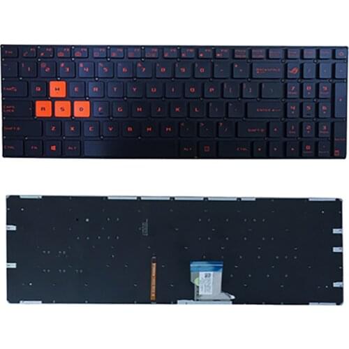 NEW Keyboard with backlit For Asus GL702 GL502 S5V S7VT FX502 FX60VM ZX60V red orange