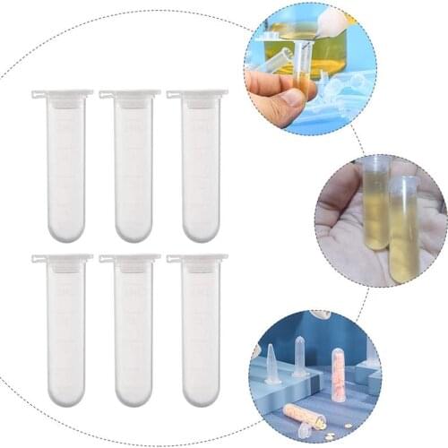 50pcs 5ml Science Laboratory Centrifuge Tubes Test Snap Lid Experiment Tubes Centrifugal Tube With Snap Cover