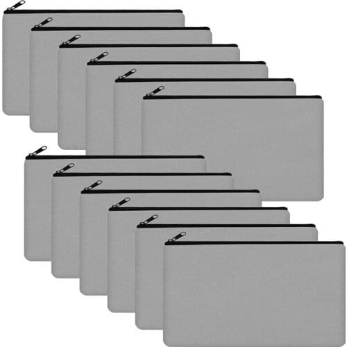 Blank DIY Craft Bag Canvas Pen Case Blank Makeup Bags,Canvas Pencil Bag Cotton Canvas Cosmetic Bag,Travel Cosmetic Bag