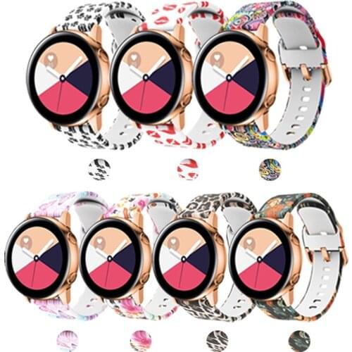 20mm strap for Samsung Galaxy Watch Active 2 40mm 44mm S2 classic 42mm band amazfit bip amazfit gts huawei watch 2 bracelet