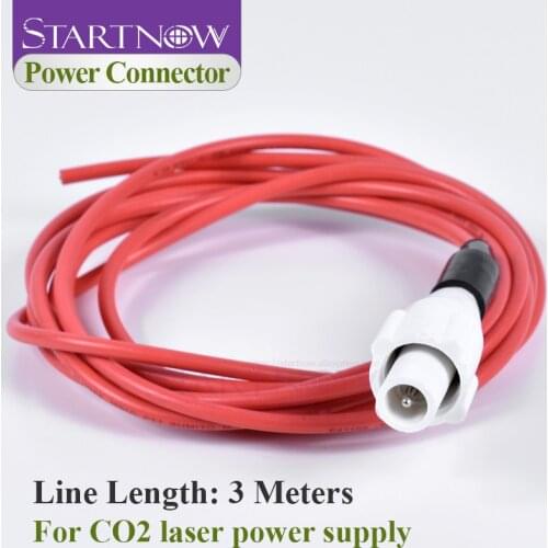 Laser Power Supply Connector Adapter High Voltage Plug Socket Electricity Wire PSU Cable 3M For CO2 Cutting Engraving machine
