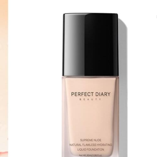 TT PERFECT DIARY Small Black Cover Liquid Foundation Cream Concealer and Moisturizer Oil Control Lasting Flagship Store Official