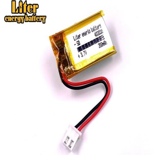 XH2.54 200mAh 402030 3.7V lithium polymer battery headset Bluetooth Keyboard recorder controller