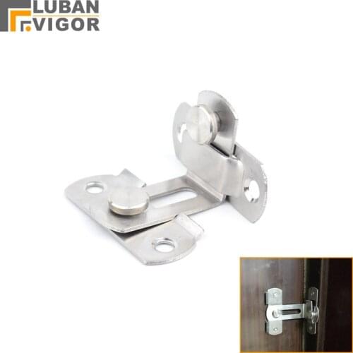 Stainless steel sliding door hook lock,90 angle Hasp,For easy to install,Surface mounting,Anti-theft, Safety,Door Hardware