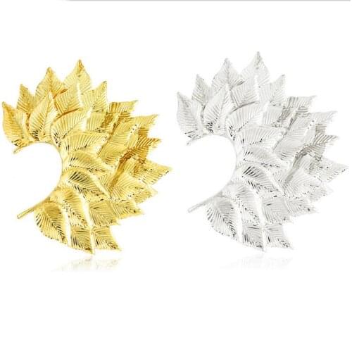 1pcs Boho Long Tassels Ear Cuff Earring Bijoux Femme Gold Chains Rhinestone Big Clip Earrings for Women Fashion Jewelry Gift