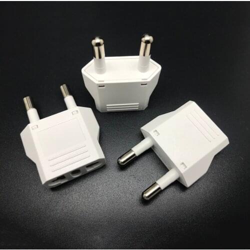 1PCS White Charger Charging Adapter Converter Adaptor US (USA) to EU (Europe) Travel Power Plug Adapter for USA converter