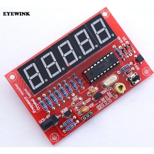 10pcs DIY Kits RF 1Hz-50MHz Crystal Oscillator Frequency Counter Meter Digital LED tester meter