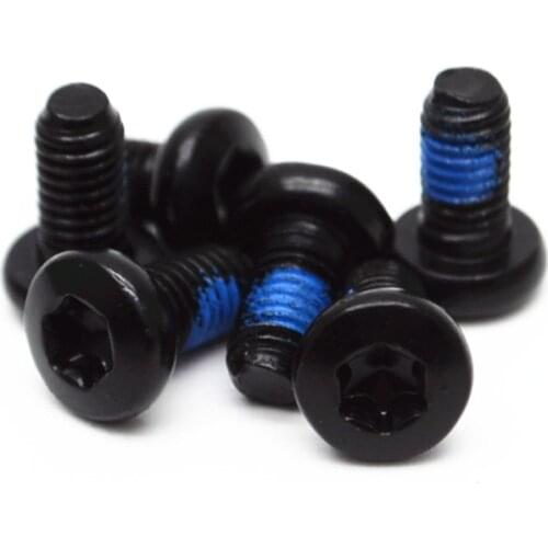 12 pcs Bicycle disc brake rotor screw T25 ultra light mtb road bike disc brake rotor bolt for 120 140 160 180 203mm disc rotor