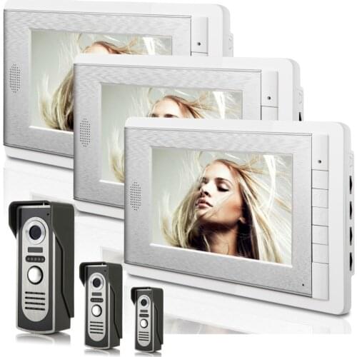 3V3 7 Inch Monitor Water-Proof IP66 Wired Intercom Video Door phone