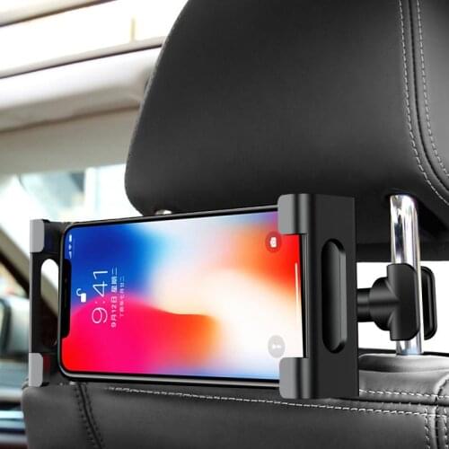360 Rotation Car Back Seat Phone Holder Headrest Mount Tablet Stand Seat Rear Mounting Bracket For Phone Tablet 4-11/12.9 Inch