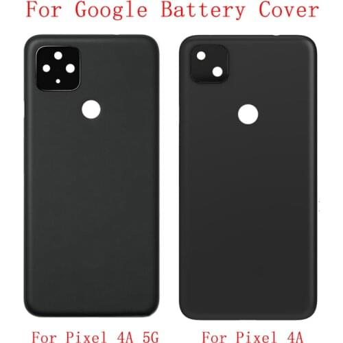 Battery Cover Panel Rear Door Housing Case For Google Pixel 4A 5G 4A Back Battery Cover with Rear Camera Frame Lens