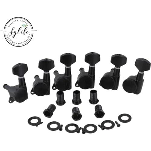 Black Auto lock Electric Guitar Machine Heads 6L in line