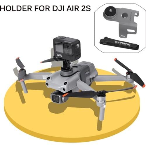 Camera Fill Light Holder with 1/4 Screw for DJI Air 2S Night Flying Light Mount Adapter Bracket for GoPro/ Insta360/ Osmo Pocket