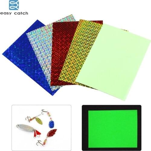 Easy Catch 5pcs/lot Mixed Color 3D stickers lure For Metal Hard Baits Spninner Fishing Tackle