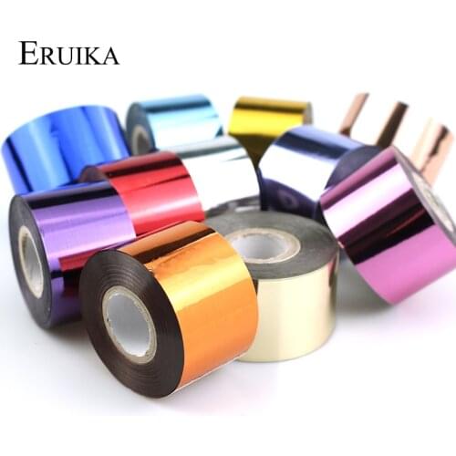 ERUIKA 1 Roll Holographic Nail Foils Starry Nail Art Transfer Sticker 0.04*120m Manicure DIY Holo Sticker Decoration Tools