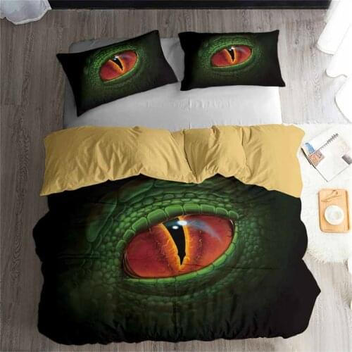 HELENGILI 3D Bedding Set Jurassic Park Dinosaur Print Duvet cover set bedclothes with pillowcase bed set home Textiles #DG-28