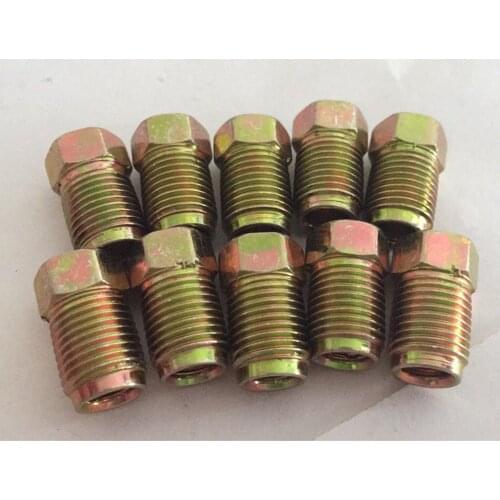 Short hollow 10mmX1mm brake pipe screw