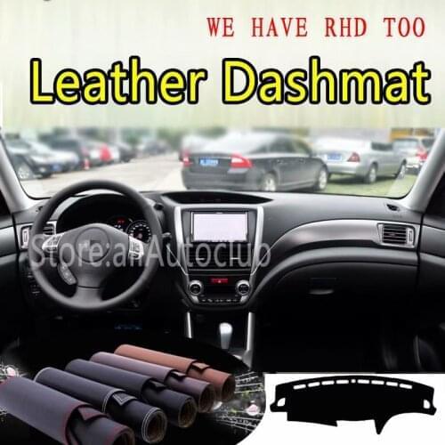 For Subaru Forester SH Impresa WRX B3 2008- 2012 Leather Dashmat Dashboard Cover Dash Mat Carpet custom Car styling Accessories